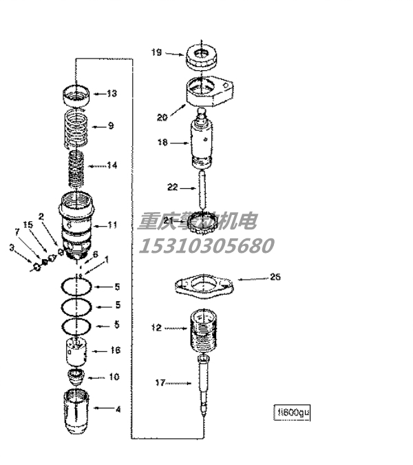 康明斯喷油器 3076703
